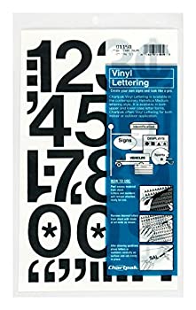 【中古】【輸入品・未使用】(5.1cm High%カンマ% Black) - Chartpak Self-Adhesive Vinyl Numbers%カンマ% 5.1cm High%カンマ% Black%カンマ% 12 per Pack (01150)