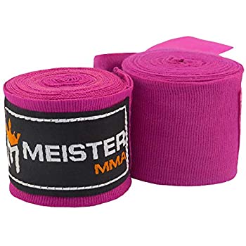 【中古】【輸入品・未使用】Meister ジュニア 108インチ 伸縮性コットン ハンドラップ MMA & ボクシング用 (ペア) - パープル