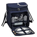 yÁzyAiEgpzInsulated Picnic Basket/Cooler Fully Equipped with Service for 2 - Navy 141msAn