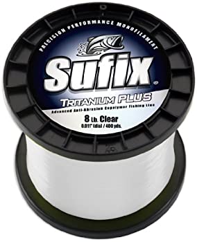 【中古】【輸入品・未使用】(11kg%カンマ% Clear) - Sufix Tritanium Plus 0.5kg Spool Size Fishing Line