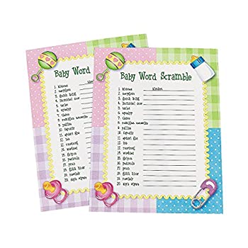 【中古】【輸入品 未使用】Baby Word Scramble Baby Shower Game ~ 24 sheets by FE Toy 並行輸入品