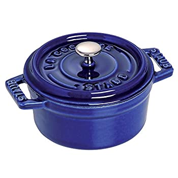 【中古】【輸入品・未使用】Staub 1101091 Mini Round Cocotte Oven%カンマ% 0.25 quart%カンマ% Dark Blue by Staub