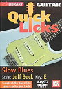 【中古】【輸入品 未使用】Quick Licks: Jeff Beck Slow Blues - Key: E DVD Import