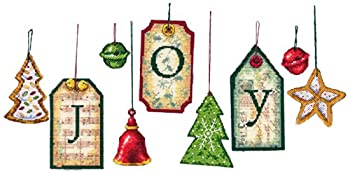 【中古】【輸入品 未使用】Joy Tag Ornaments Counted Cross Stitch Kit-5 ダブルクォーテ High 14 Count Set Of 9 (並行輸入品)