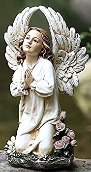 【中古】【輸入品・未使用】Kneeling Angel Garden Statue by Joseph's Studio [並行輸入品]