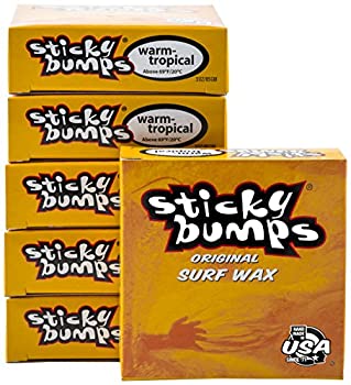 【中古】【輸入品・未使用】Sticky Bumps ウォーム/トロピカルウォーターサーフボードワックス ホワイト 6個パック