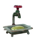 yÁzyAiEgpzCreative Co-op Secret Garden Decorative Iron Soap Holder with Faucet [sAi]