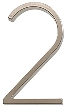 【中古】【輸入品・未使用】Distinctions by Hillman 843212 5インチ フローティングマウントハウス つや消しニッケル 数字2