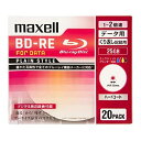 【中古】【輸入品・未使用】maxell データ用 BD-RE 25GB 2倍速対応 プリンタブル ホワイト 20枚入 BE25PPLWPA.20S