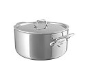 【中古】【輸入品・未使用】Mauviel フランス製 M'Cook 5層ステンレススチール 1.9クォート シチューパン 蓋 キャストステンレススチールハンドル