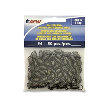 【中古】【輸入品・未使用】(Size 4%カンマ% 90kg Test) - American Fishing Wire Black Ball Bearing ..