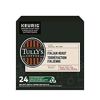 【中古】【輸入品・未使用】Keurig Tully's(タリーズ)KカップTully's Coffee K-Cup for Keurig Brewers 並行輸入品 (イタリアンローストItalian Roast%カンマ% 24カップ(24C