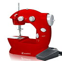 【中古】【輸入品 未使用】Smartek RX-08 Mini Sewing Machine with Pedal カンマ Red by Smartek