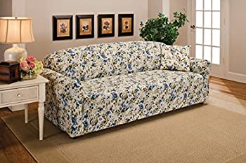 【中古】【輸入品・未使用】MadisonストレッチジャージーソファーSlipcover、花柄、ブルー