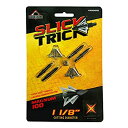 【中古】【輸入品・未使用】スリックTrick Magnum 100?GR矢尻(4パック)、1???1?/ 8インチ、ブラックby Slick Trick