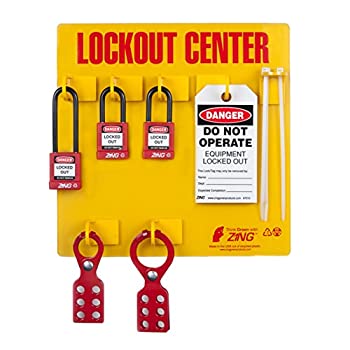 šۡ͢ʡ̤ѡZING 7113 RecycLockout Lockout Tagout Station%% 3 Padl...
