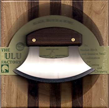 【中古】【輸入品・未使用】8 Block with Deep Dish Chopping Bowl and Walnut Handled Ulu by The ULU Factory(3)