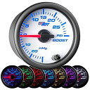 【中古】【輸入品・未使用】GlowShift White 7 Color 30 PSI Turbo Boost/Vacuum Gauge Kit - Inclu...