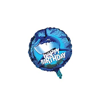 【中古】【輸入品・未使用】Creative Converting シャーク スプラッシュ メタリックバルーン 18インチ (45887)