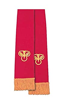 【中古】【輸入品・未使用】リバーシブル 聖職者用ストール(レッド/ホワイト)