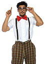 【中古】【輸入品・未使用】LEG AVENUE(レッグアベニュー)? メンズ Nerdy Ned パンツ サスペンダー タイ 眼鏡 4点セット S ブラウン 8...