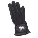 【中古】【輸入品 未使用】(A 8-10 カンマ Black) - Ovation Kids Heart Horse Gloves