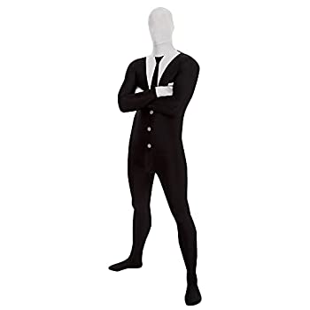 【中古】【輸入品・未使用】Slender Man Adult Morphsuit スレンダーマン大人用全身タイツ♪ハロウィン♪サイズ：Large