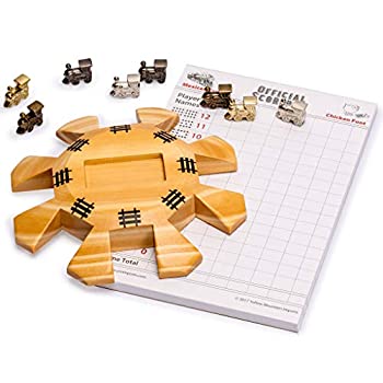 【中古】【輸入品・未使用】YMI Mexican Train / Chicken foot Domino Wooden Centerpiece Hub Kit