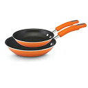 【中古】【輸入品・未使用】Rachael Ray Brights ノンスティック フライパン セット フライパン セット スキレットセット 9.25インチと11...
