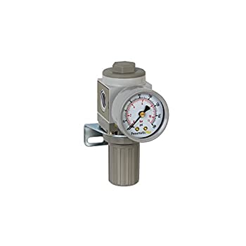 PneumaticPlus SAR2000M-N02BG Miniature Air Pressure Regulator 1/4 NPT - Gauge%カンマ% Bracket by PneumaticPlus