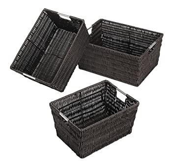 Rattique Baskets Set Of 3 Espr 