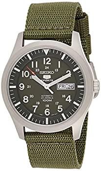 šۡ͢ʡ̤ѡۻ  Seiko 5 Sport Automatic Khaki Green Canvas Mens W...