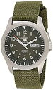 yÁzyAiEgpzv ZCR[ Seiko 5 Sport Automatic Khaki Green Canvas Mens Watch SNZG09 [sAi]