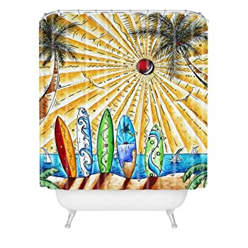 【中古】【輸入品・未使用】DENY Designs Madart Summer Break Shower Curtain%カンマ% 69-Inch by 72-Inch by DENY Designs [並行輸入品]
