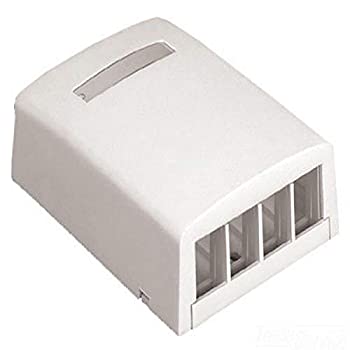 yÁzyAiEgpzPanduit NK4BXIW-AY 4-Port Surface Mounting Box for LD3/LD5/LD10 Fitting%J}% Off White