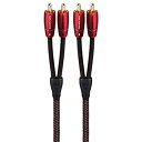 【中古】【輸入品・未使用】AudioQuest ゴールデンゲート RCA - RCA アナログ相互接続ケーブル - 0.6メートル
