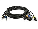 【中古】【輸入品・未使用】Monoprice 108761?10フィート4チャネルTRS male-inch XLRメスSnakeケーブル 10ft 10876...