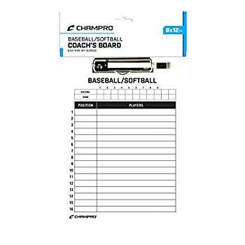 šۡ͢ʡ̤ѡCHAMPRO Baseball/Softball Board (White%% 12 x 9-Inch)