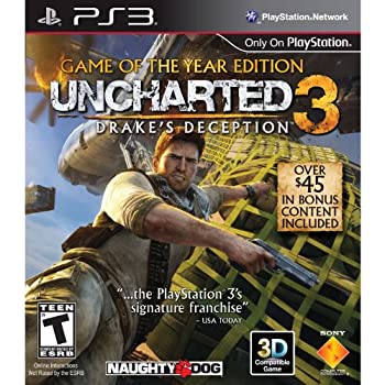 【中古】【輸入品・未使用】Uncharted 3 Drake's Deception Game of The Year Edition (輸入版:北米) - PS3【メーカー名】Sony Computer Entertainment(World)【メーカー型番】99086【ブランド名】Sony Computer Entertainment(World)【商品説明】Uncharted 3 Drake's Deception Game of The Year Edition (輸入版:北米) - PS3当店では初期不良に限り、商品到着から7日間は返品を 受付けております。こちらは海外販売用に買取り致しました未使用品です。買取り致しました為、中古扱いとしております。他モールとの併売品の為、完売の際はご連絡致しますのでご了承下さい。速やかにご返金させて頂きます。ご注文からお届けまで1、ご注文⇒ご注文は24時間受け付けております。2、注文確認⇒ご注文後、当店から注文確認メールを送信します。3、配送⇒当店海外倉庫から取り寄せの場合は10〜30日程度でのお届けとなります。国内到着後、発送の際に通知にてご連絡致します。国内倉庫からの場合は3〜7日でのお届けとなります。　※離島、北海道、九州、沖縄は遅れる場合がございます。予めご了承下さい。お電話でのお問合せは少人数で運営の為受け付けておりませんので、メールにてお問合せお願い致します。営業時間　月〜金　10:00〜17:00お客様都合によるご注文後のキャンセル・返品はお受けしておりませんのでご了承下さい。