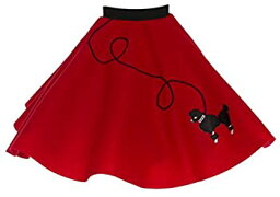 【中古】【輸入品・未使用】[ヒップホップ50sショップ]Hip Hop 50s Shop Poodle Skirt for Size Small 4/5/6 Red [並行輸入品]