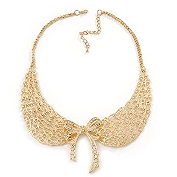 【中古】【輸入品・未使用】「天使の翼」ピーターパンカラーネックレス ゴールドメッキ - 長さ38cm / 6..