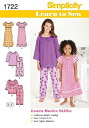 yÁzyAiEgpzSimplicity 1722 Learn to Sew Child's and Girl's Loungewear K5 (7-8-10-12-14) by Simplicity Patterns