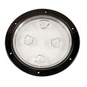 【中古】【輸入品・未使用】(Black) - 1 - Beckson 20cm Clear Centre Screw-Out Deck Plate - Black