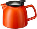 【中古】【輸入品・未使用】(Carrot) - FORLIFE Bell Ceramic Teapot with Basket Infuser%カンマ% 26-...