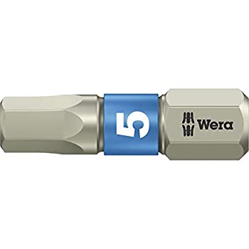 šۡ͢ʡ̤ѡWera Stainless 3840/1 TS 5.0mm Hex Insert Bit%% 1/4-In...