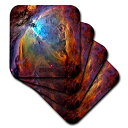 【中古】【輸入品・未使用】(set-of-8-Soft) - 3dRose cst_76783_ 7.6lxy and Nebula-Orion Nebula Space Galaxy-Soft Coasters%カンマ% Set of 8