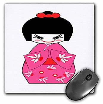 3drose Cute Japanese Geisha Dressed図マウスパッド(MP 80258?_ 1?)