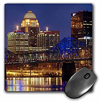 【中古】【輸入品・未使用】3drose LLC 8?x 8?x 0.25インチLouisville Skyline at Duskアダム・ジョーンズマウスパッド( MP _ 90388?_ 1?)