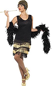 【中古】【輸入品・未使用】Smiffys Women's Black 1920s Fringed Flapper Costume - Us Dress 10-12 【中古】【輸入品・未使用】Smiffys Women's Black 1920s Fringed Flapper Costume - Us Dress 10-12
