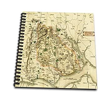 【中古】【輸入品・未使用】3dRose db_52328_1 古代ファンタジー 地図 ドローイングブック 8 x 8インチ